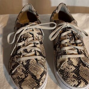 Clarks Snakeskin Pattern Sneakers